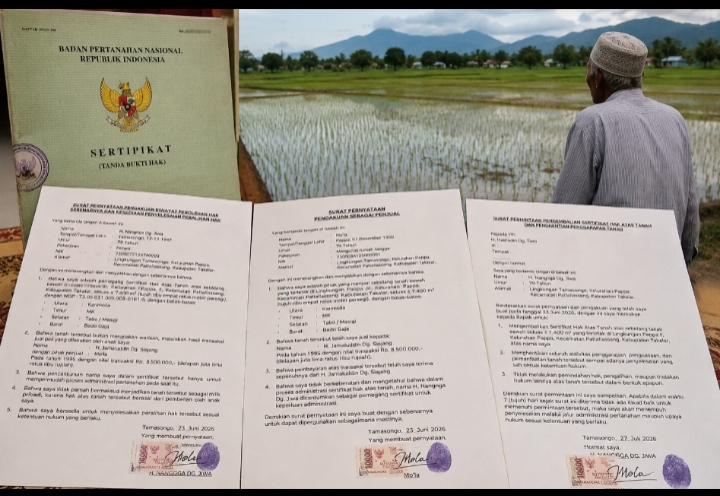 TERKUAK! Ayah 79 Tahun Akui Sertifikat Sawah 74 Are Bukan Miliknya, Minta Hak Anak Dikembalikan Sengketa Keluarga Memanas