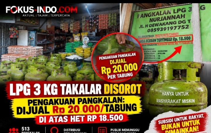LPG 3 Kg Takalar Masih Bermasalah, 513 Pangkalan Perlu Diaudit: Gas Subsidi Sebenarnya Mengalir ke Mana?